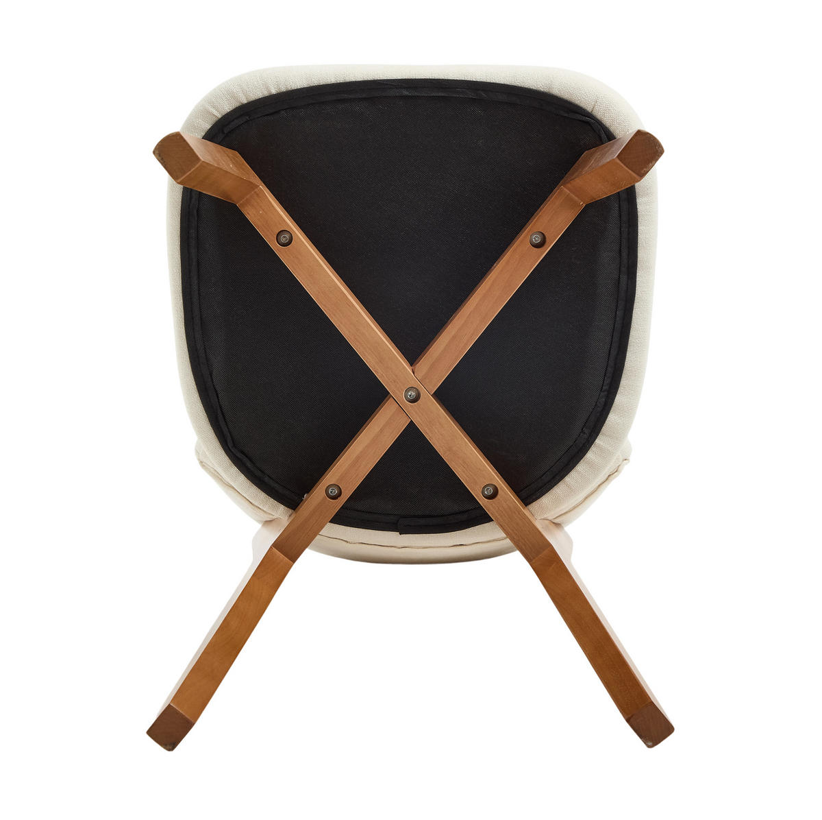 VIERFUSSSTUHL 54,5/47/77 cm beige aus Holz mit Polsterung - Beige, Holz (47/77/54.5cm) - OKWISH