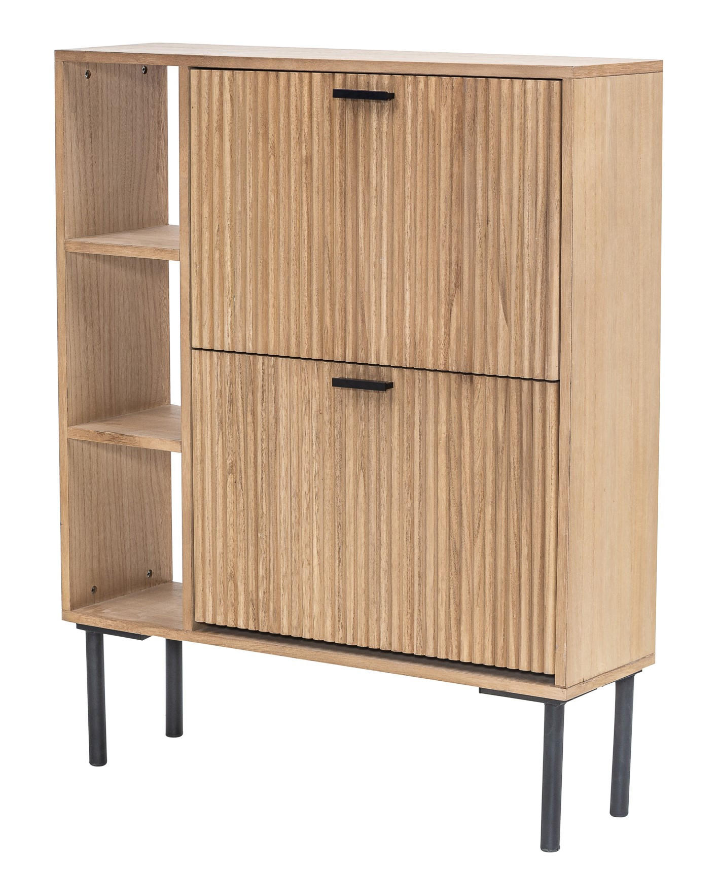 SCHUHSCHRANK Buchenholz Braun - Braun, Holz (80/97.5/23cm) - Nordlys