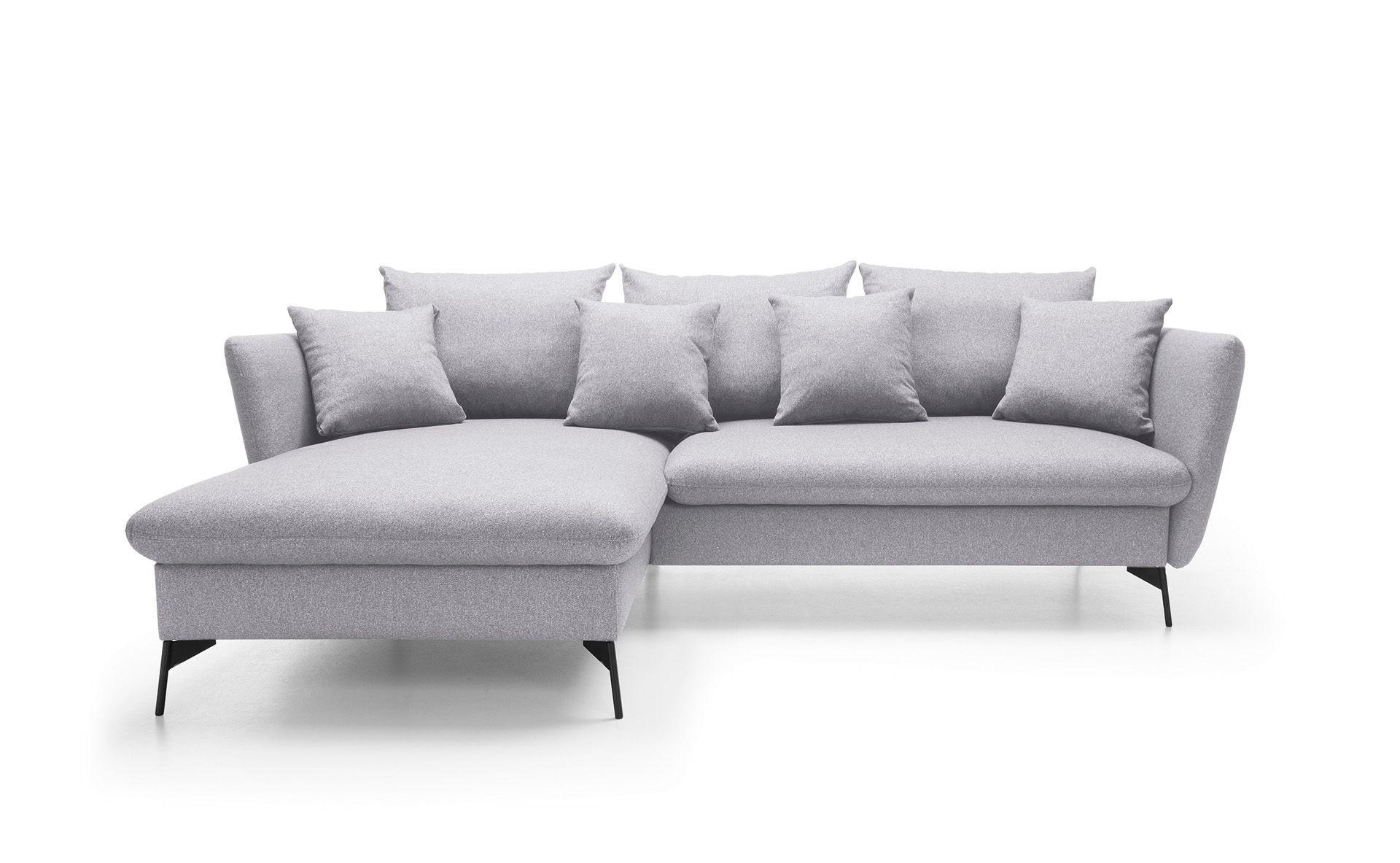 Masseno Ecksofa Grau 258x167 cm
