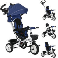 KINDERDREIRAD DE-10440 Dunkelblau - Blau, Metall (112/50/104cm) - ComfortXL