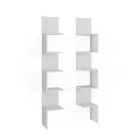 ECKREGAL Paolo Weiß 28 x 175.4 cm 2er Set - Weiß, Holzwerkstoff (28/175.4/28cm) - Vicco