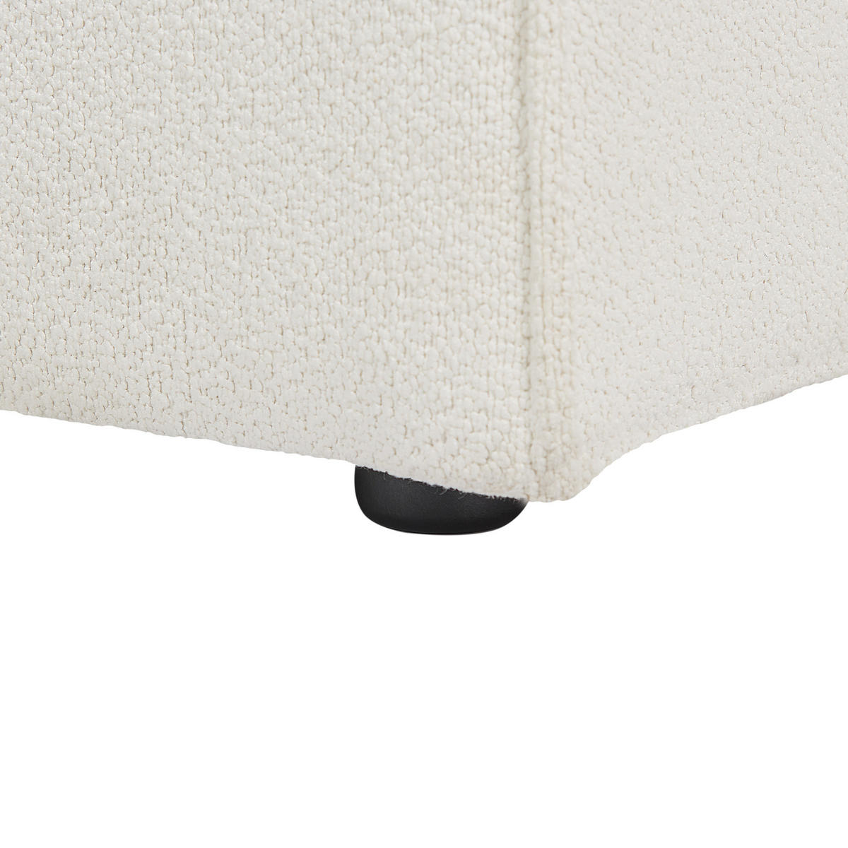 ČALOUNĚNÉ LEHÁTKO CHAISE LONGUE LEVOSTRANNÉ Bouclé Krémově bílé Hellnar - bílá/krémová, textil (102/70/176cm) - Beliani