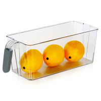KÜHLSCHRANK-ORGANIZER mit Griff 30 x 13 x 11,5 cm - Transparent, Kunststoff (30/11.5/13cm) - Excellent Houseware
