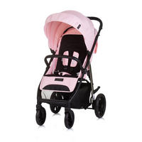 KINDERWAGEN Insta rosa Fußabdeckung, Federung, Korb, Gurt, klappbar - Rosa, Metall (87/53/105cm) - Chipolino