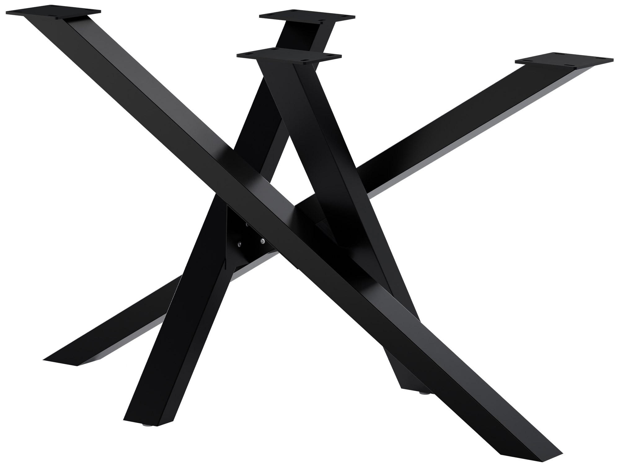 Deluke Tischgestell Schwarz 120x72x60 cm