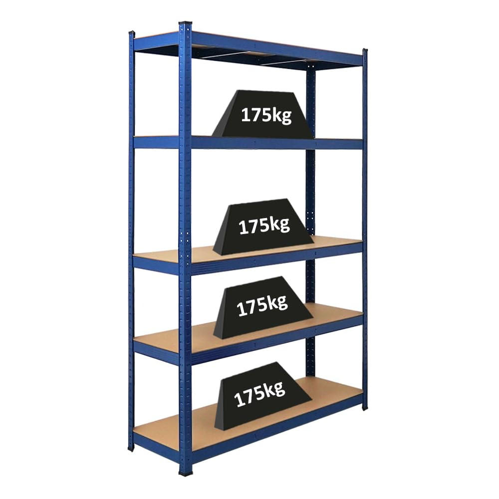 SCHWERLASTREGAL Ragnar 180x120x40 cm Fachlast 175 kg Blau - Blau, Metall (120/180/40cm) - PROREGAL