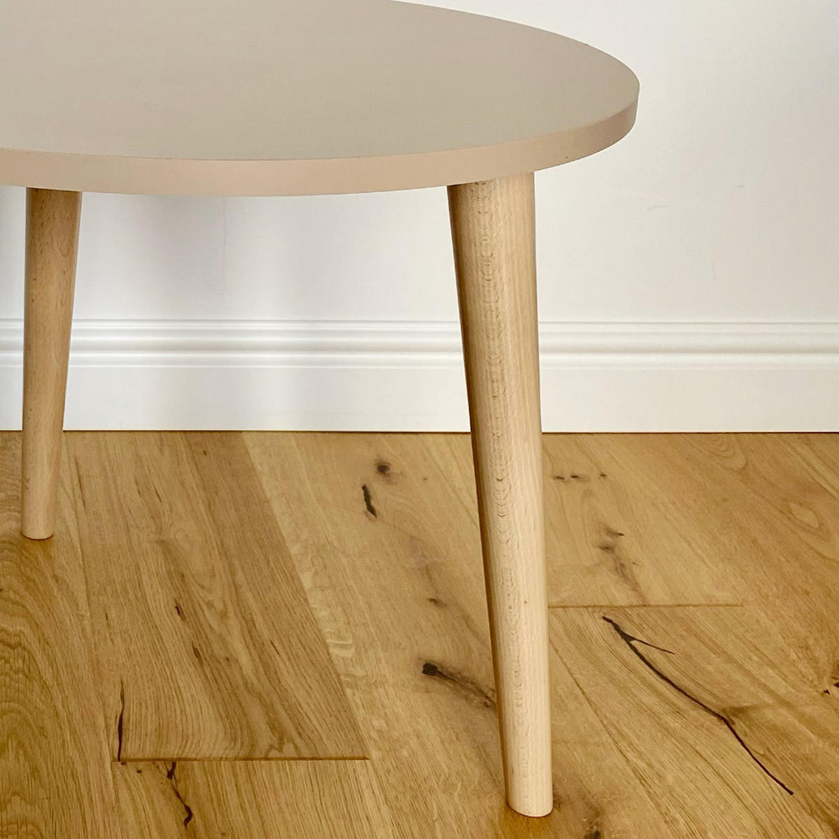 TISCH Kaschmir Boho Rund - Kaschmir/Beige, Holzwerkstoff (1/1/49cm) - Sepro Meble