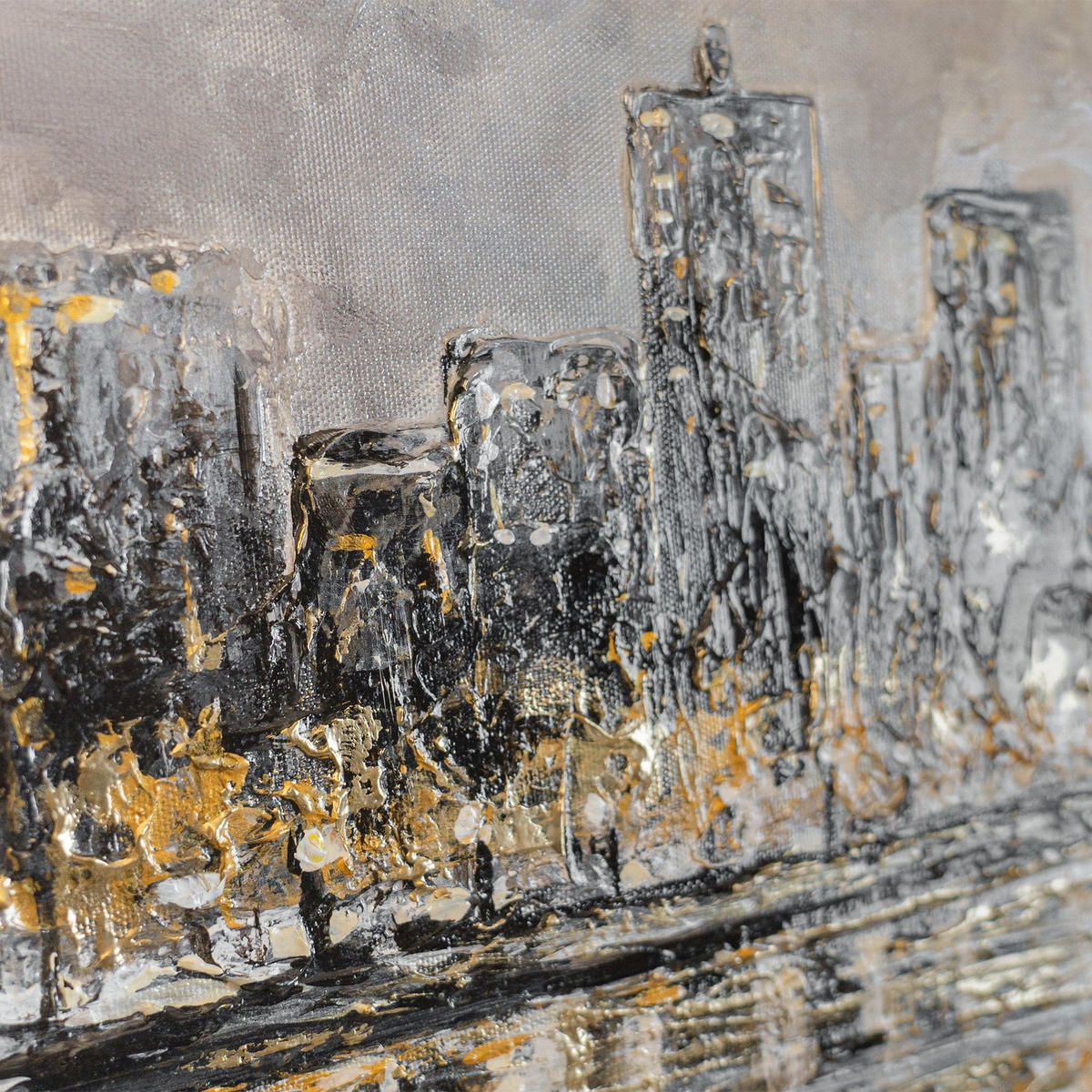 GEMÄLDE Abendliche Küste Schattenfugenrahmen Schwarz 70x50 cm - Schwarz, Holz (70/50cm) - YS-art gallery