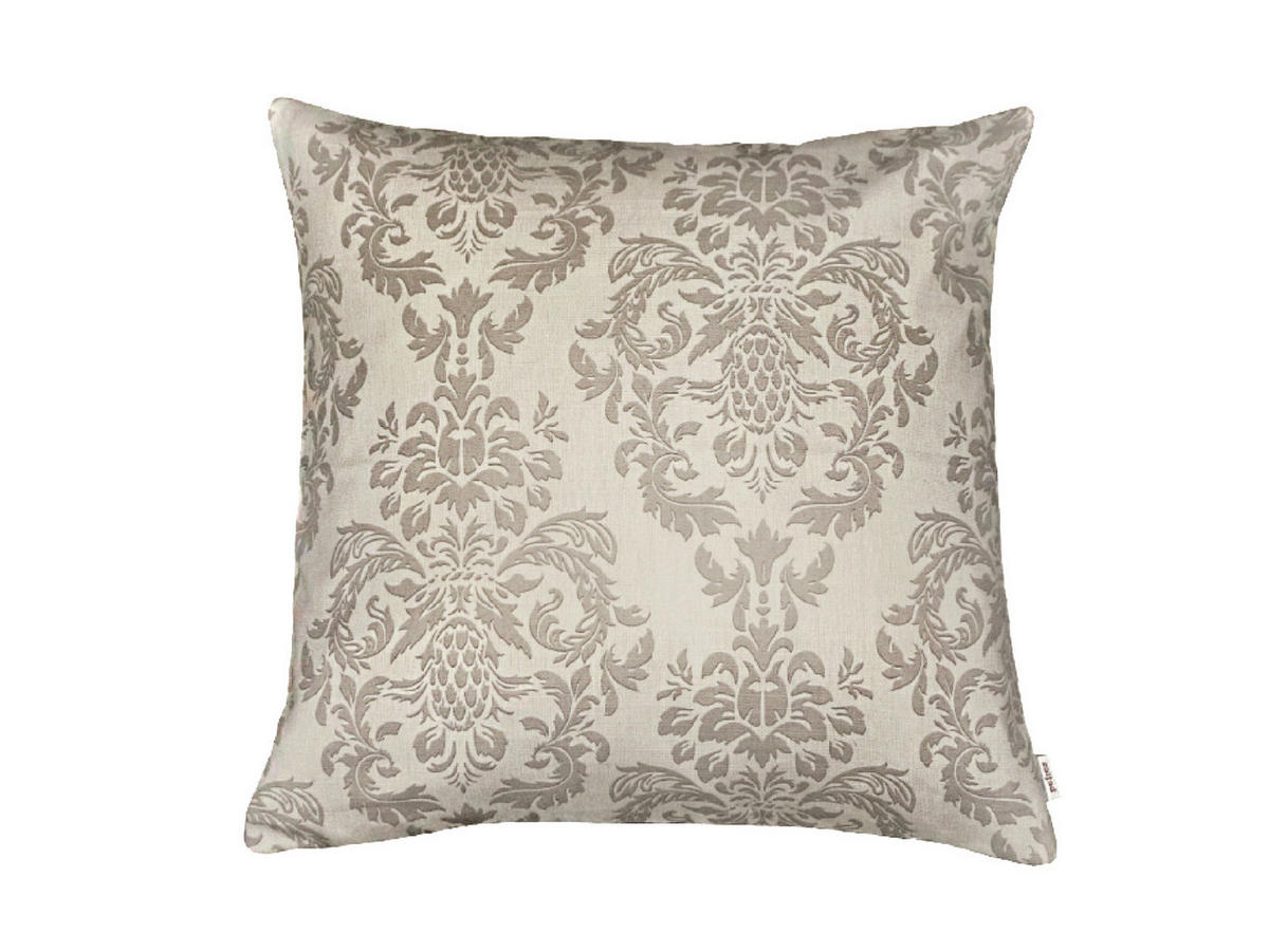 KISSENNHÜLLE Epoche linen-taupe 40/40 cm - Ecru, Textil (40/40cm) - beties Heimtextil