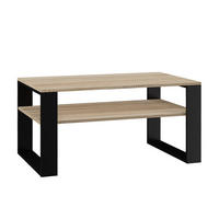 COUCHTISCH Sonoma, Schwarz 90/50/58 - Schwarz, Holzwerkstoff (58/90/50cm) - RAUMHIRSCH FURNITURE