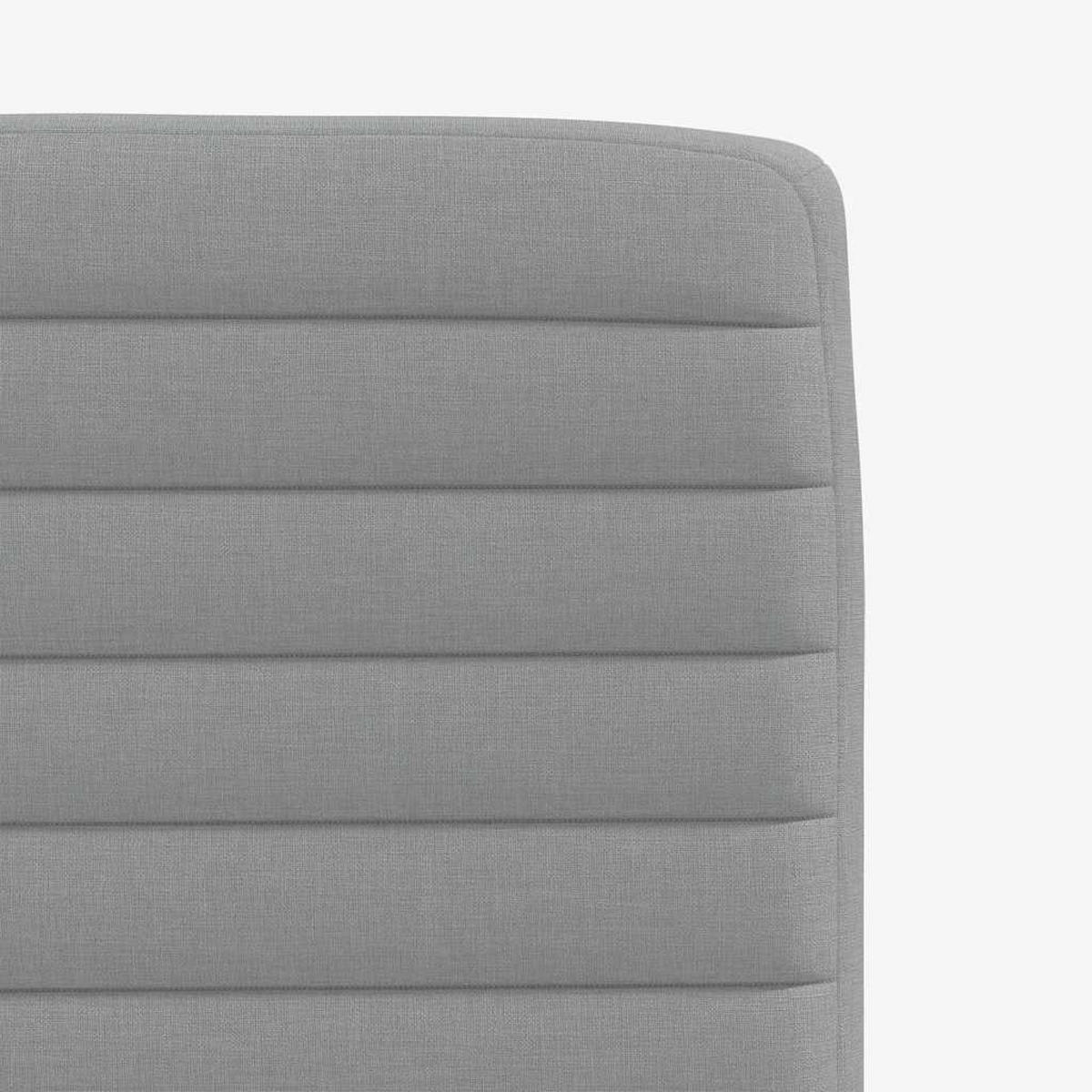 ESSZIMMERSTÜHLE 2 Stk. Hellgrau Stoff 45*54*86cm - Grau, Metall (45/86/54cm) - ZMH
