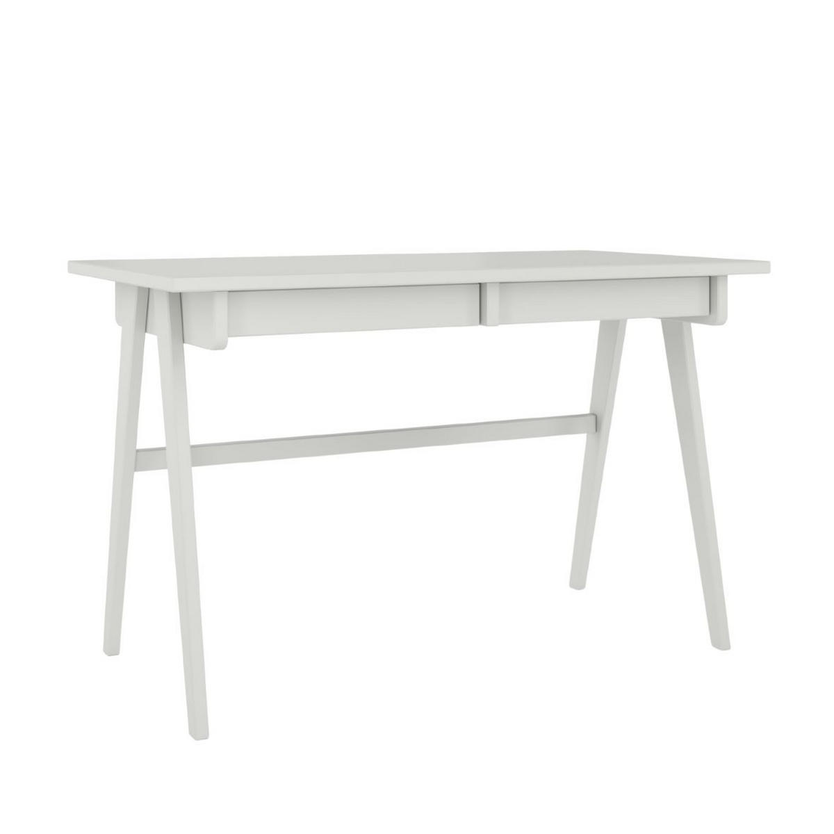 SCHREIBTISCH Edda, 120/65/75 cm in Pastellgrau, Buchenholz - Hellgrau, Holz/Buchenholz (65/120/75.5cm) - Visby