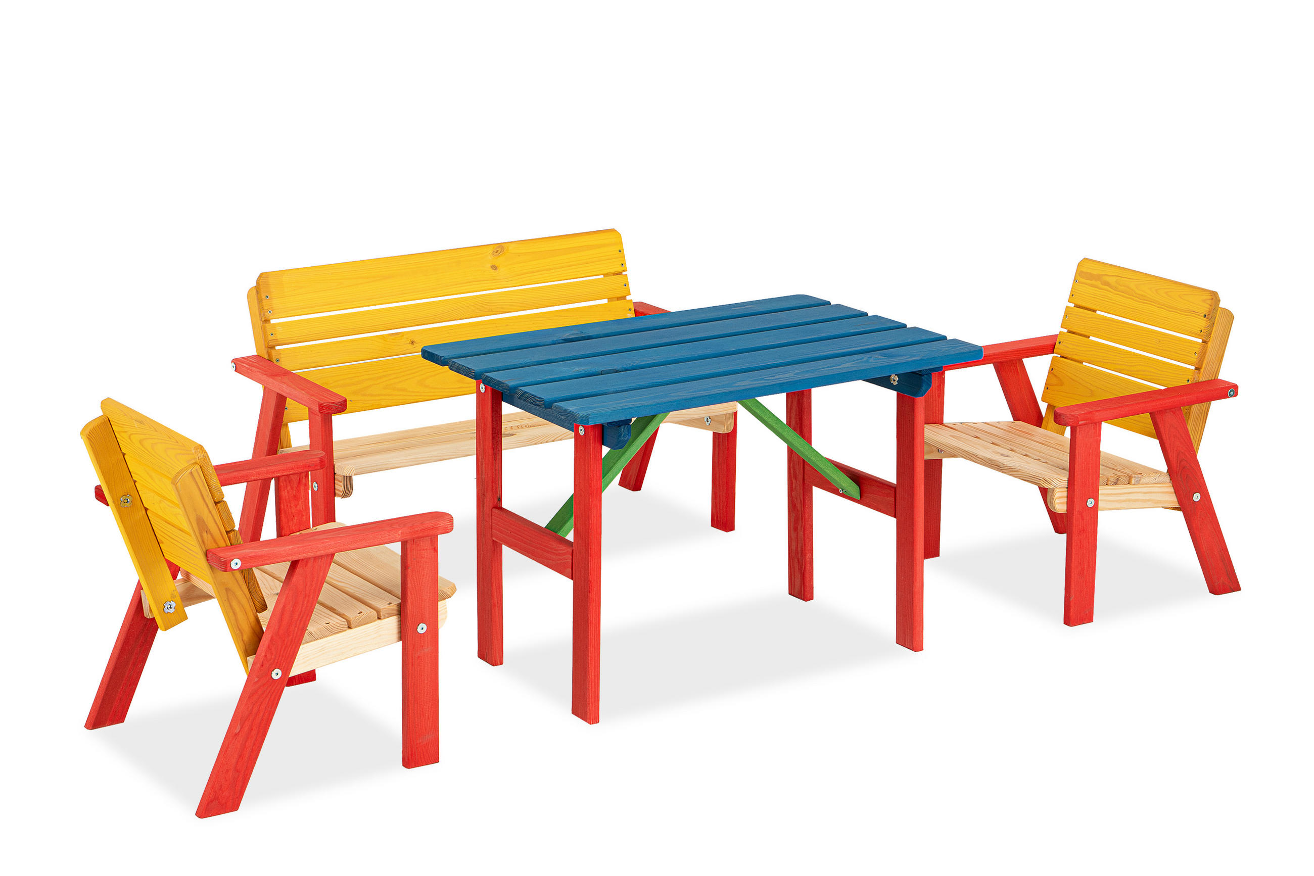 KINDER-GARTENSET PECARI Handgefertigt, Bunt - Multicolor, Holz - KONSIMO®