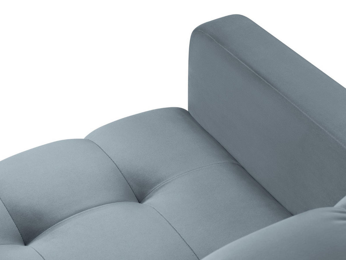 SESSEL Mamaia aus Samt hellblau - Hellblau, Textil (92/75/87cm) - Micadoni