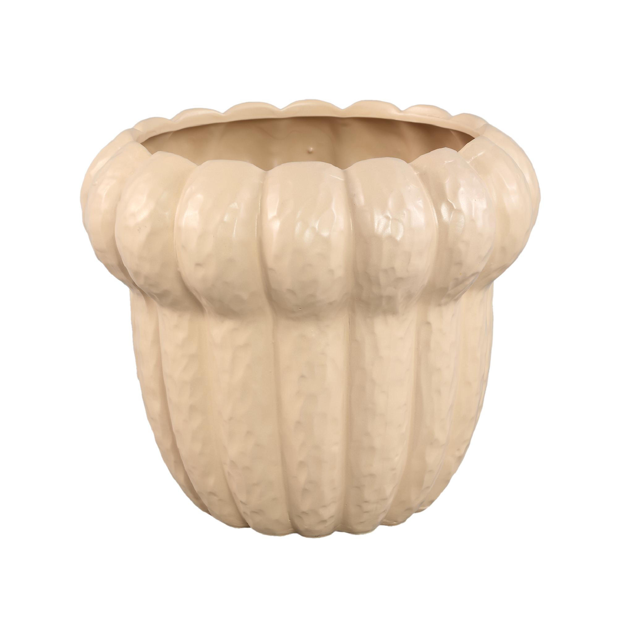 TOPF Samaran Beige 28.5/28.5/24cm - Beige, Keramik (24cm) - PTMD Collection