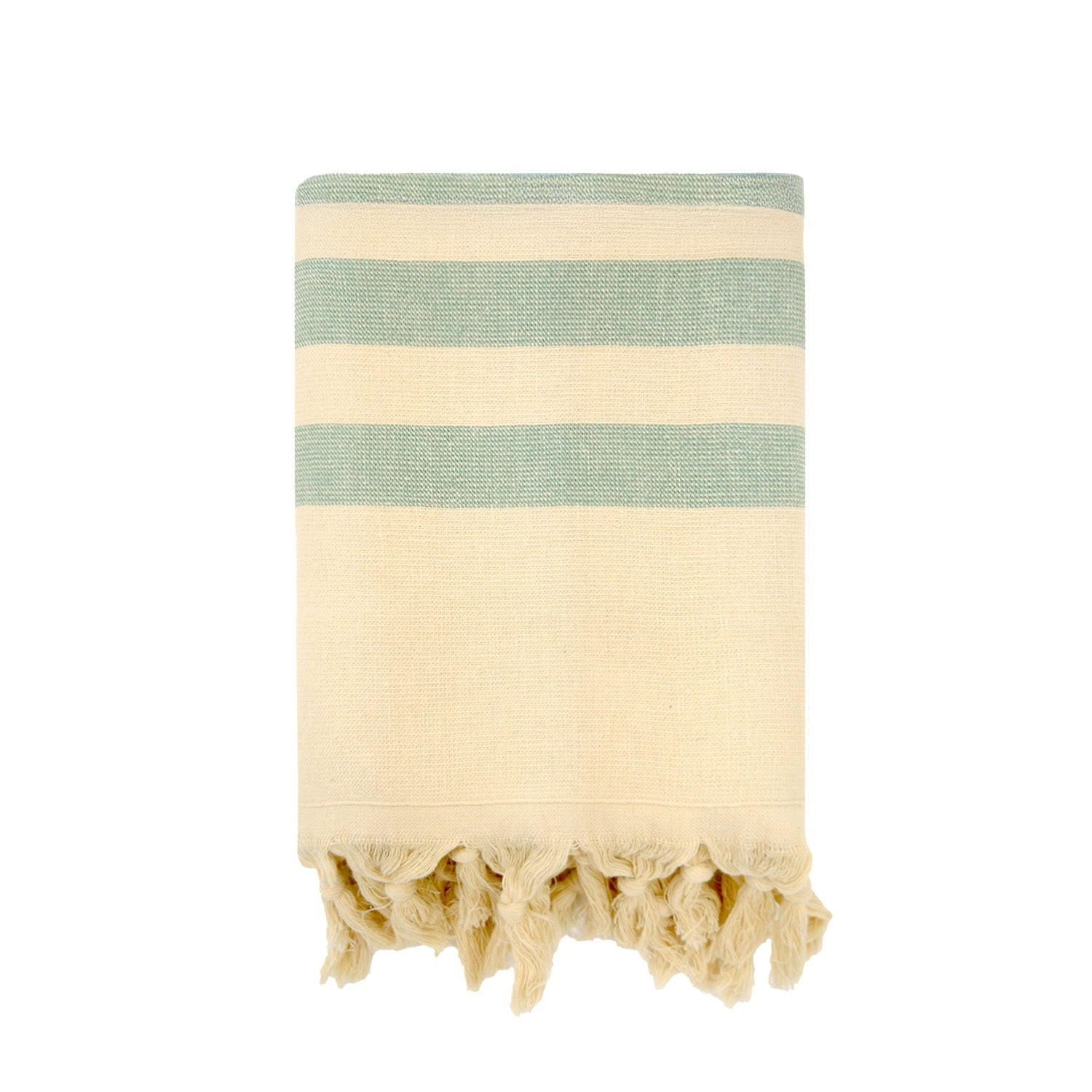 HAMAMTUCH mit Frottee-Fütterung Grün 90x160 340g/m² - Fidji Farn - Grün, Textil (160/90cm) - LE COMPTOIR DE LA PLAGE