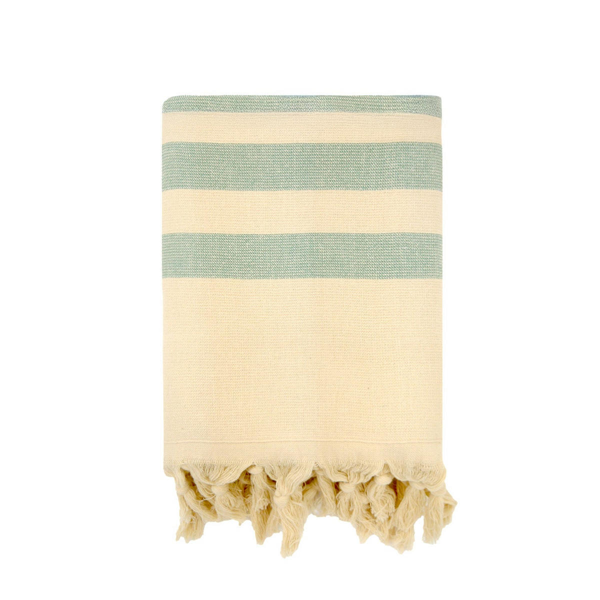 HAMAMTUCH mit Frottee-Fütterung Grün 90x160 340g/m² - Fidji Farn - Grün, Textil (160/90cm) - LE COMPTOIR DE LA PLAGE