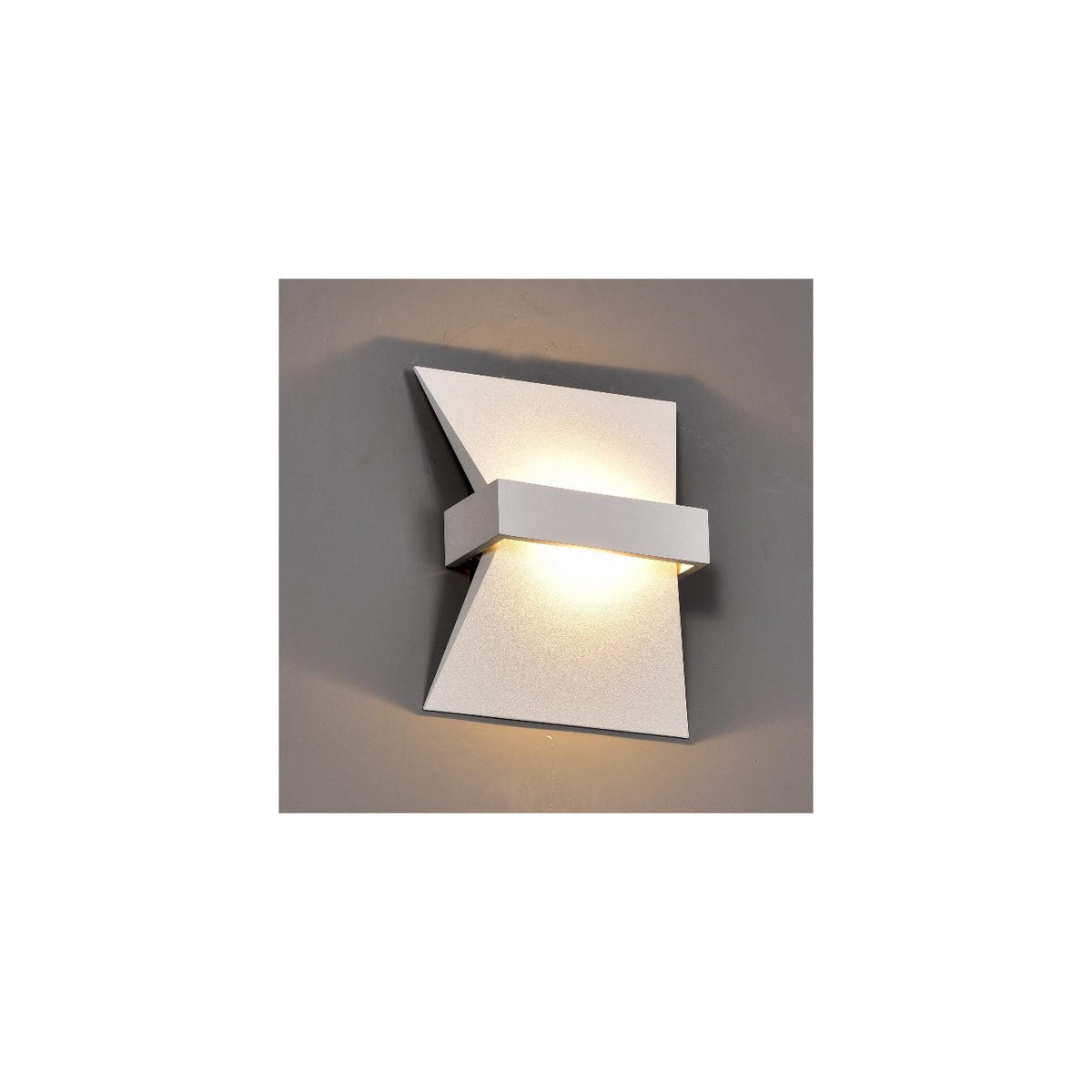 WANDLEUCHTE Senja, Weiß, 18.5cm - Weiß, Metall (6/18.5/16cm) - KOSILUM