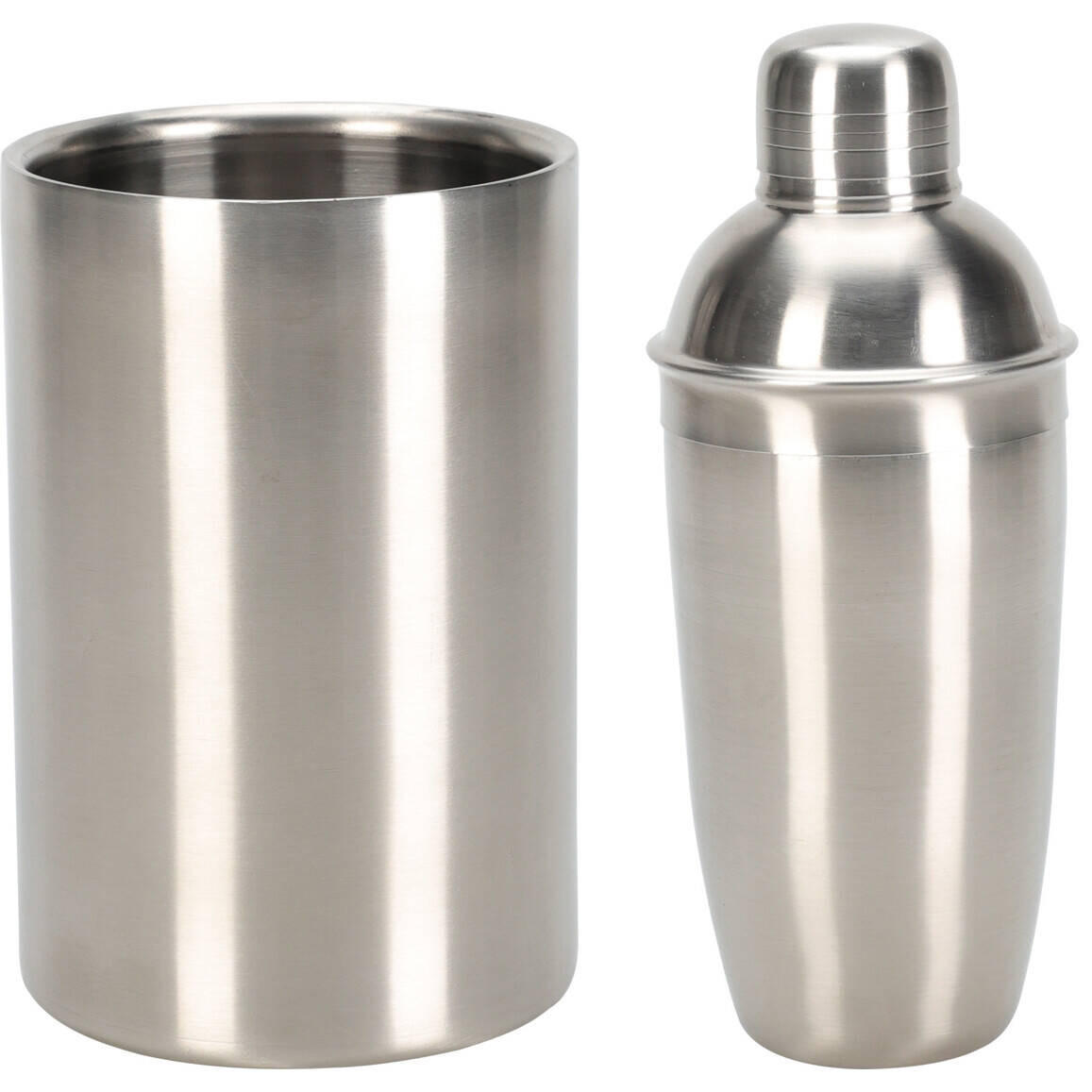 XXXLutz Barkeeper-Set Silber 12x22x12 cm