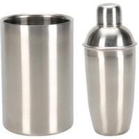BARKEEPER-SET Edelstahl 2-teilig - Silberfarben, Metall (12/22/12cm)