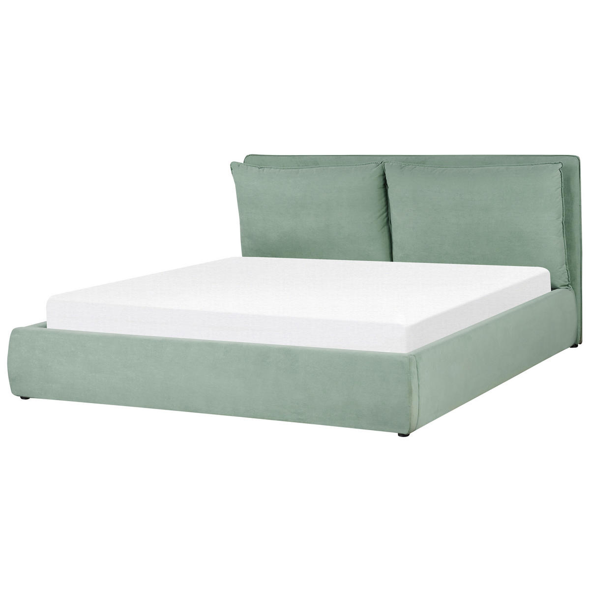 BETT 180/200cm Mintgrün Bajonna - Mintgrün, Textil (180/200cm) - Beliani