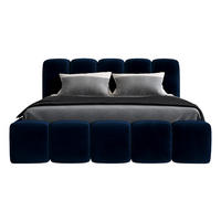 POLSTERBETT SONIC 160 x 200 cm Blau - Blau, Textil (160/200cm) - A&J MöbelLand