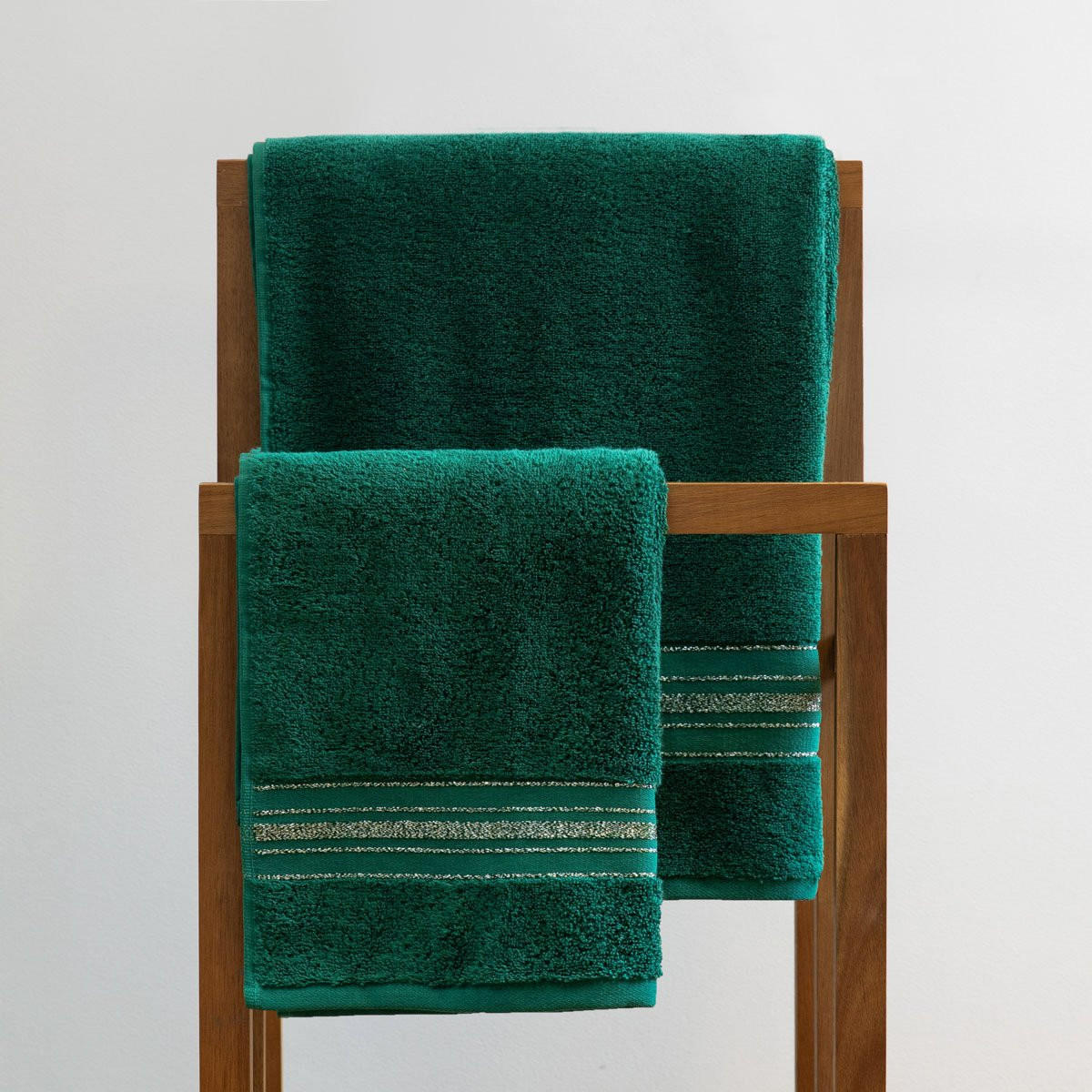 BADETUCH Duke grün 70/130 cm - Grün, Textil (70/130cm) - Homla