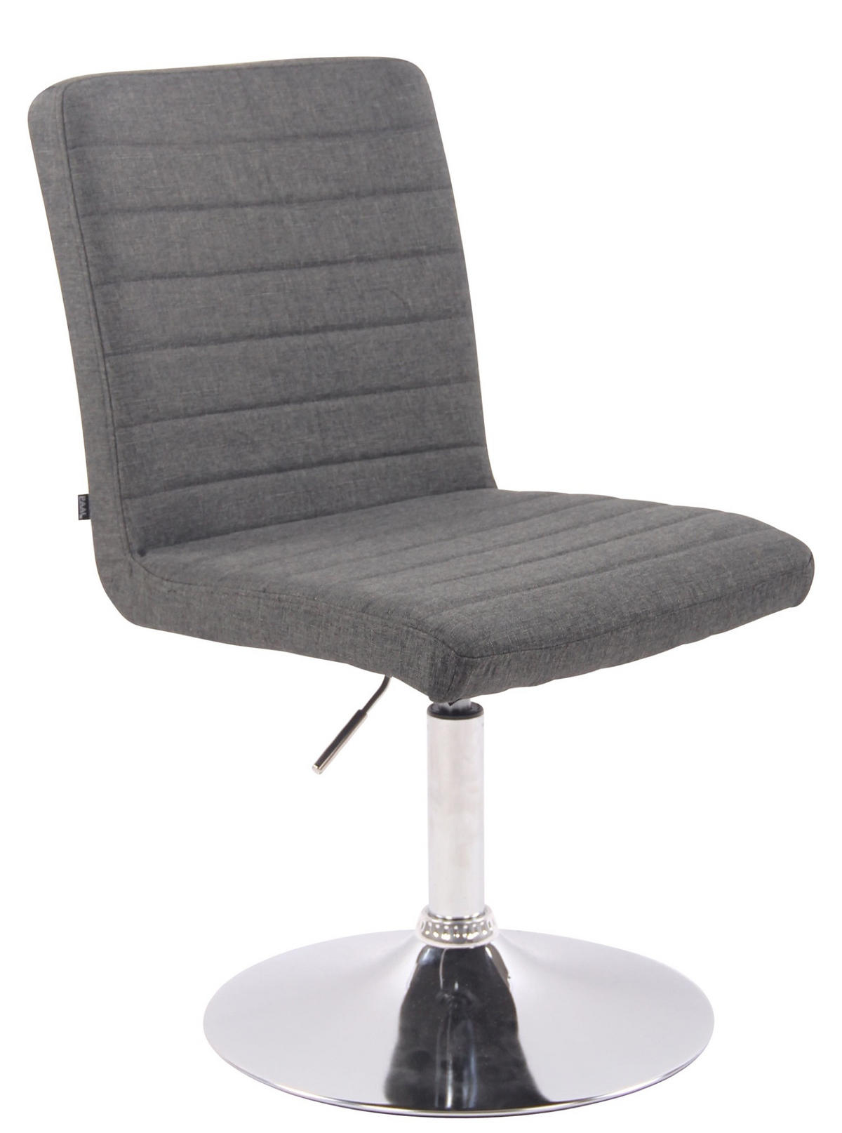 ESSZIMMERSTUHL Evon, Stoff dunkelgrau - Edelstahlfarben/Dunkelgrau, Textil/Metall (44/97/60cm) - TPFLiving