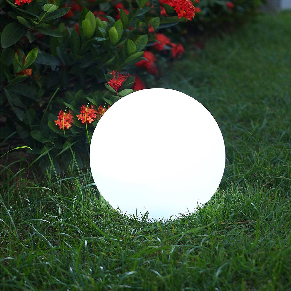 SOLAR-KUGEL 2er-set leuchtende SOLSTY weiß - Weiß, Kunststoff (30/30/30cm) - Lumisky
