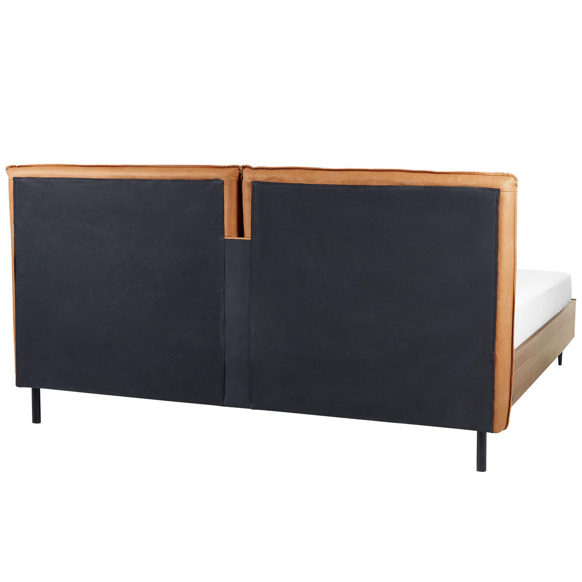 BETT 180/200cm Goldbraun Limanton - Braun, Kunststoff/Textil (180/200cm) - Beliani