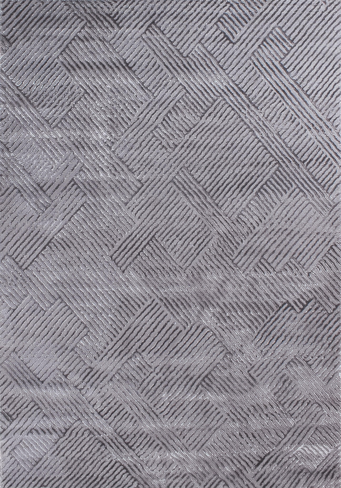 TEPPICH mit grafischem Muster in Grau Bianca 160x230 cm - Grau, Textil (160/230cm) - Nazar Rugs