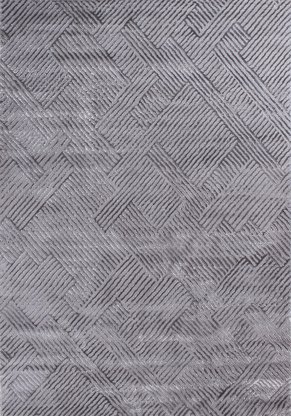 TEPPICH mit grafischem Muster in Grau Bianca 160x230 cm - Grau, Textil (160/230cm) - Nazar Rugs