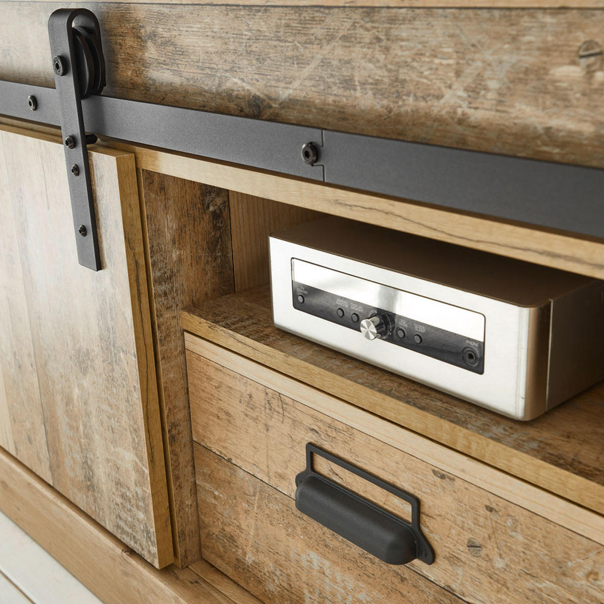 LOWBOARD Shelton-61 - Braun, Holzwerkstoff (201/61/43cm) - Lomado