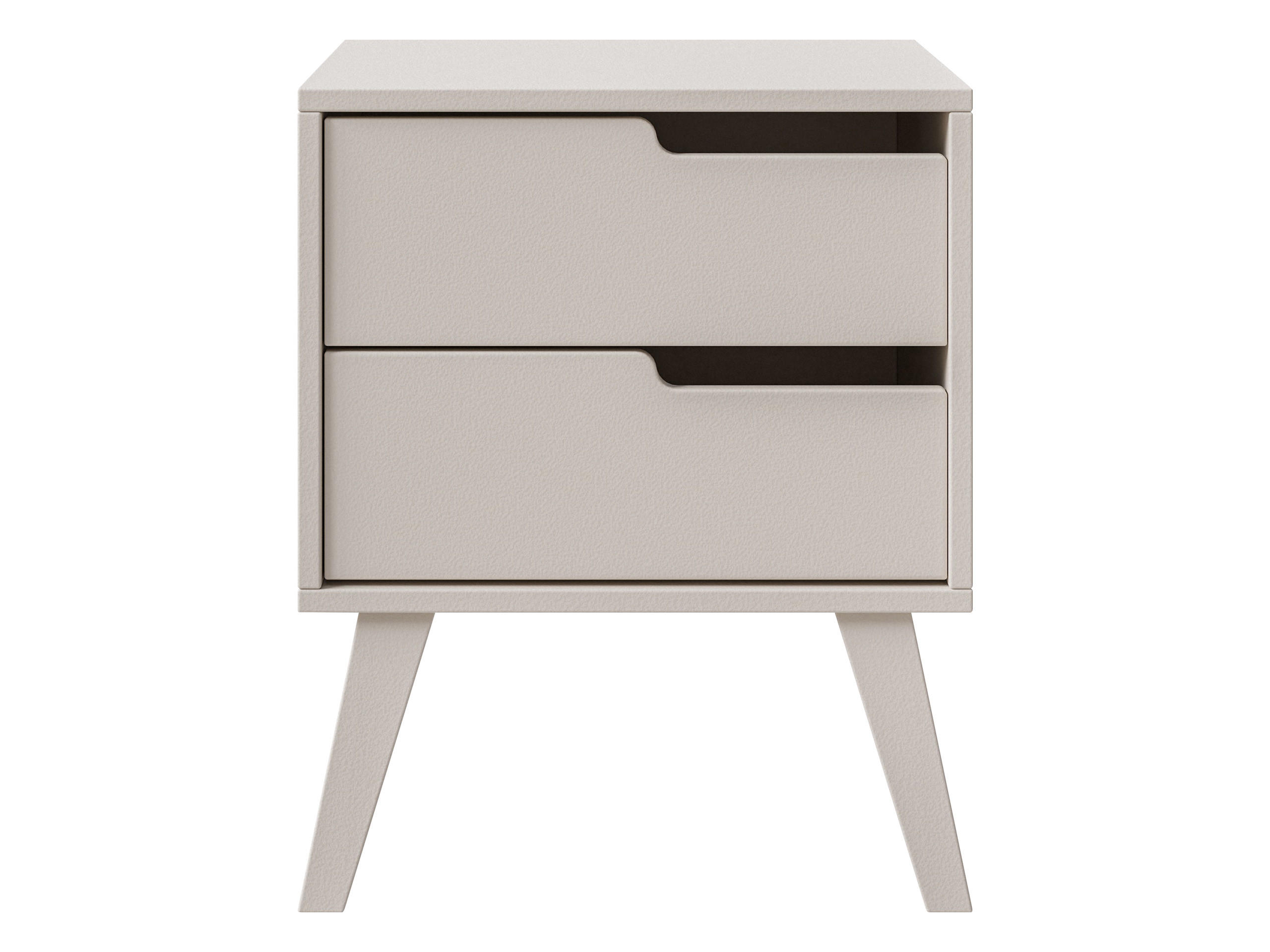 NACHTTISCH Nordelo 2S, Seite: Rechts - Kaschmir, Holz/Holzwerkstoff (45/55/35cm) - MIRJAN24