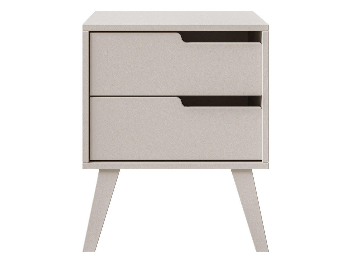 NACHTTISCH Nordelo 2S, Seite: Rechts - Kaschmir, Holz/Holzwerkstoff (45/55/35cm) - MIRJAN24