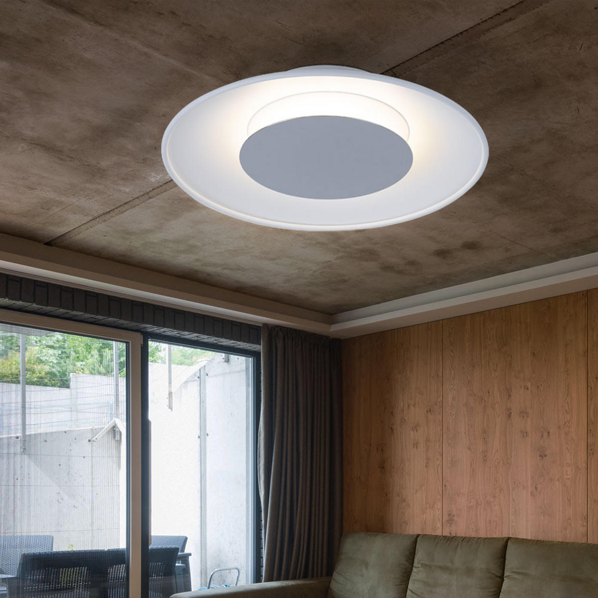LED DECKENLEUCHTE Glas Weiß - Weiß, Glas (30/30/6cm) - Wofi