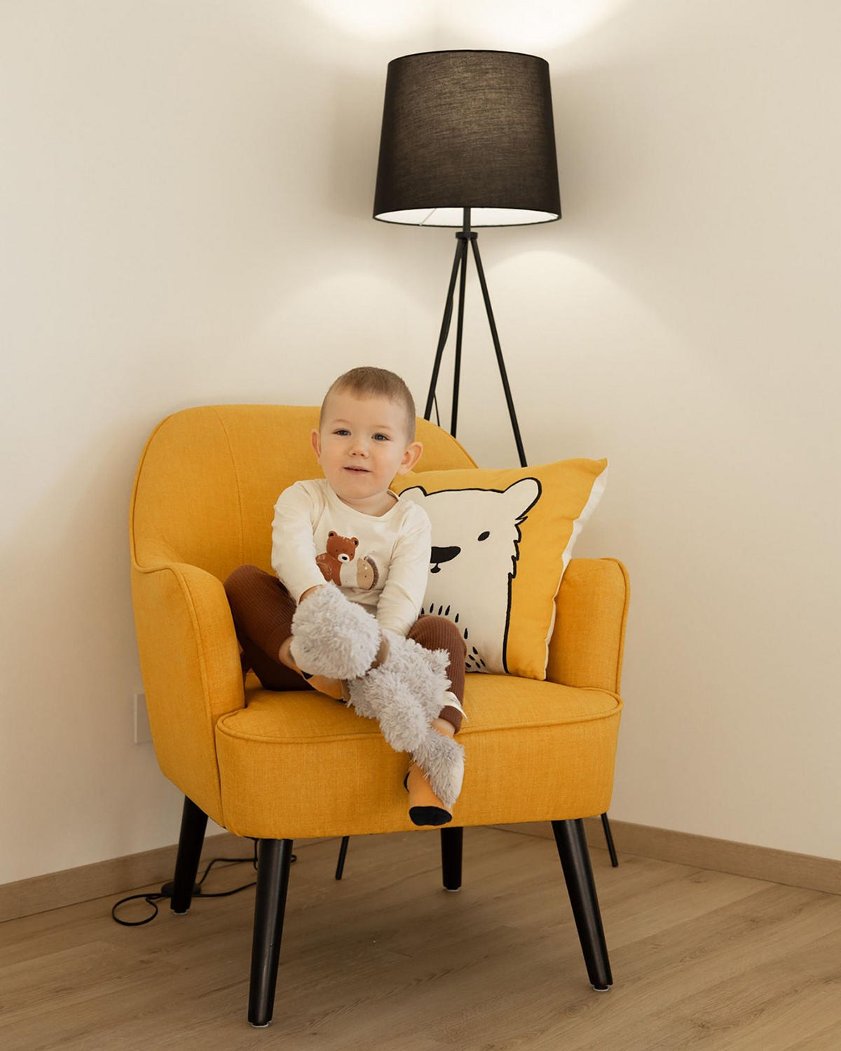 DEKOKISSEN 2er-Set Gelb 45/45 cm Waranasi - Gelb, Naturmaterialen/Textil (45/45cm) - Beliani