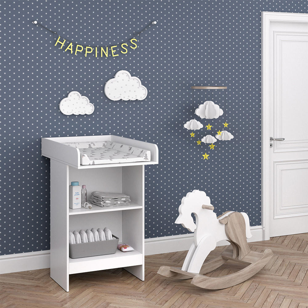 WICKELKOMMODE Leo Weiß 60 x 103 cm - Weiß, Holzwerkstoff (60/103/88cm) - Vicco