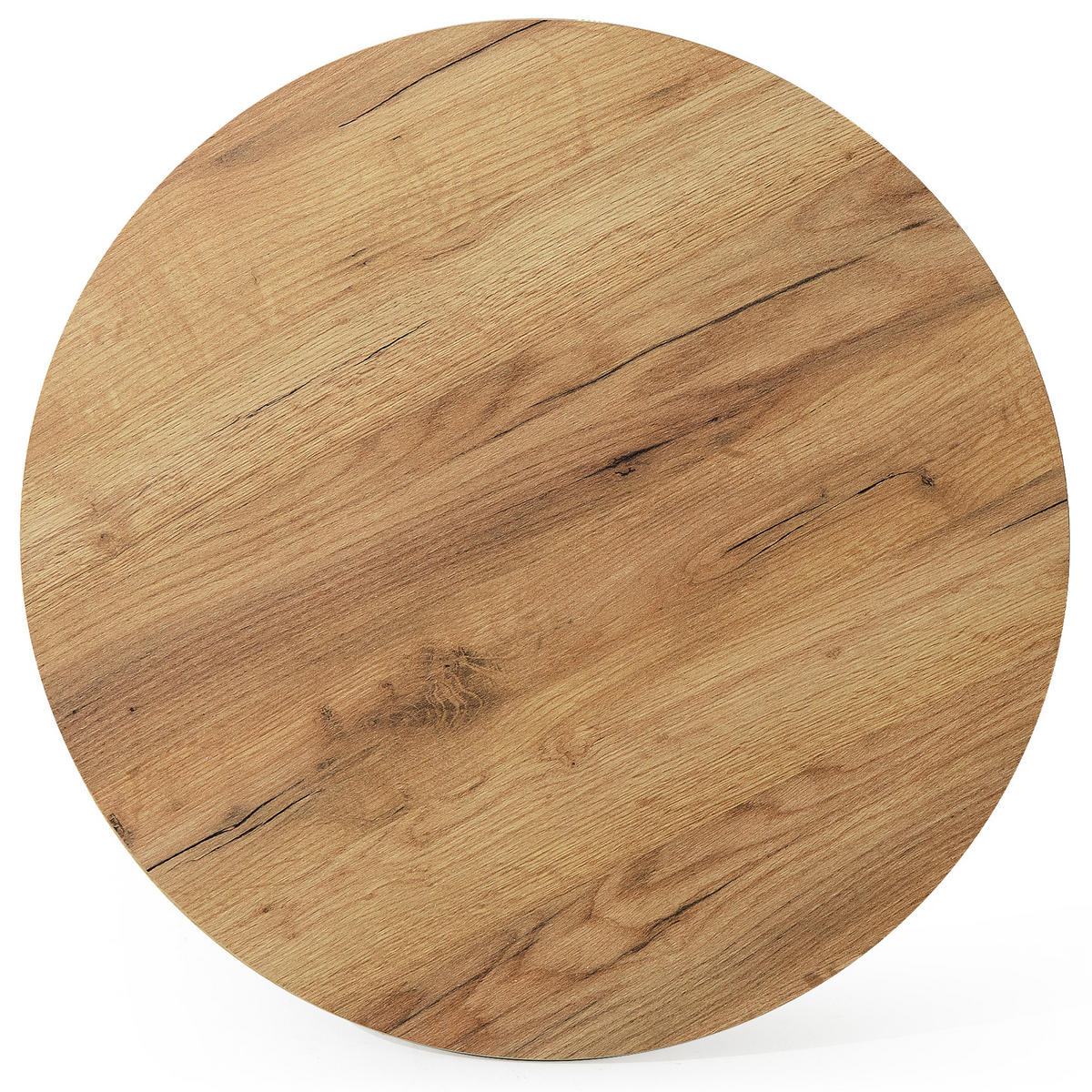COUCHTISCH LARDA Kaffeetisch - Eichefarben, Holzwerkstoff/Metall (65/65/51cm) - KONSIMO®