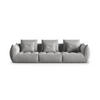 SOFA modular Bloom aus Samt grau 4 Sitzplätze - Grau, Textil (332/95/106cm) - Micadoni