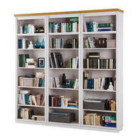 REGALWAND - Kiefer massiv - Typ B - Weiß/Kieferfarben, Holz (222/223/37cm) - home24