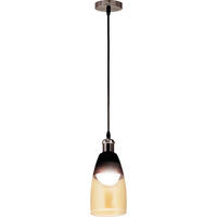 HÄNGELEUCHTE Glasschirm Beige - Beige, Glas/Metall (13/13/134cm) - Globo Lighting