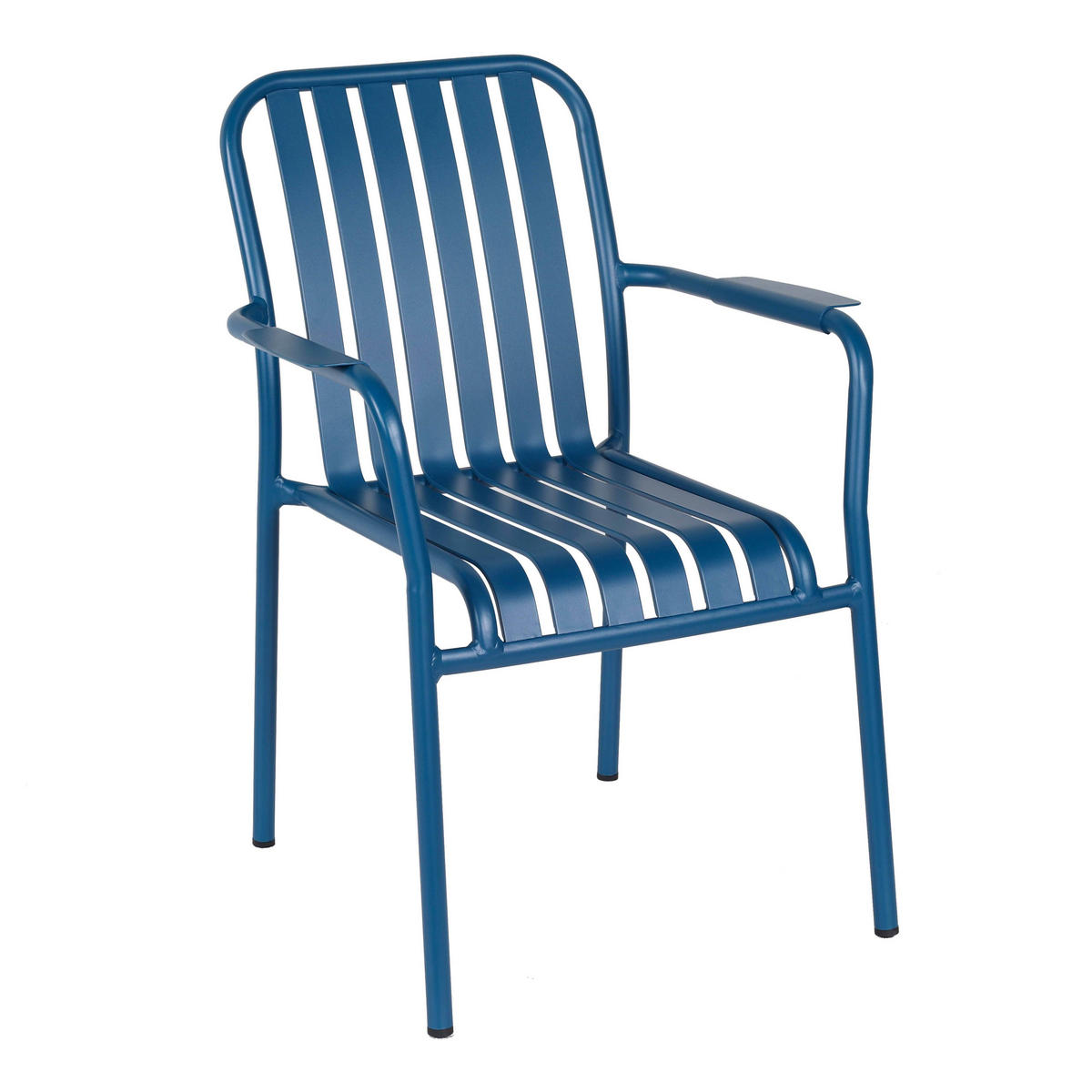 GARTENSTUHL, Blau - Blau, Metall (61/85/62cm) - Oviala
