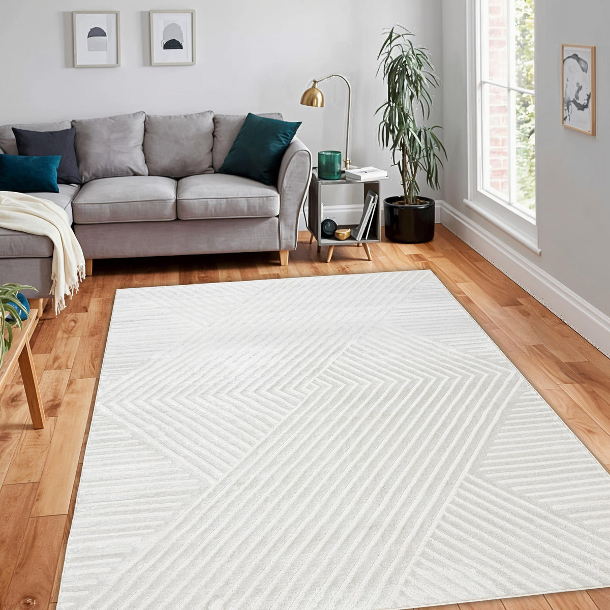 TEPPICH Balance 160/220 cm - Creme, Textil (160/220cm) - rugsX