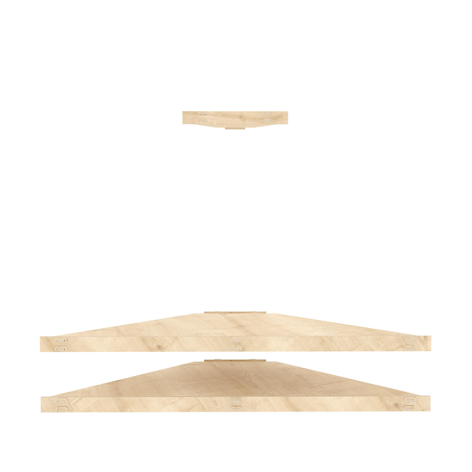 TV-ELEMENT Mensi Eiche - Naturfarben, Holzwerkstoff (120/5/49cm) - Decorotika