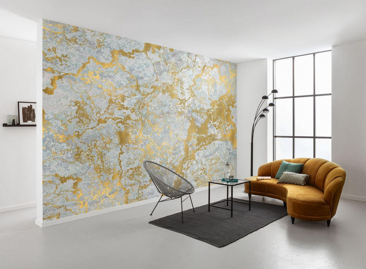 FOTOTAPETE Marmor 400 x 280 cm - Grau, Papier (400/280cm) - Sanders & Sanders