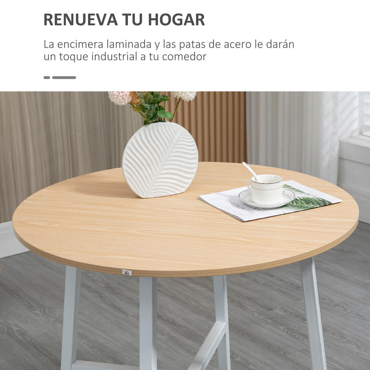 ESSTISCH Naturholz 1 Stück - Beige, Kunststoff (80/80/76cm) - GiPP