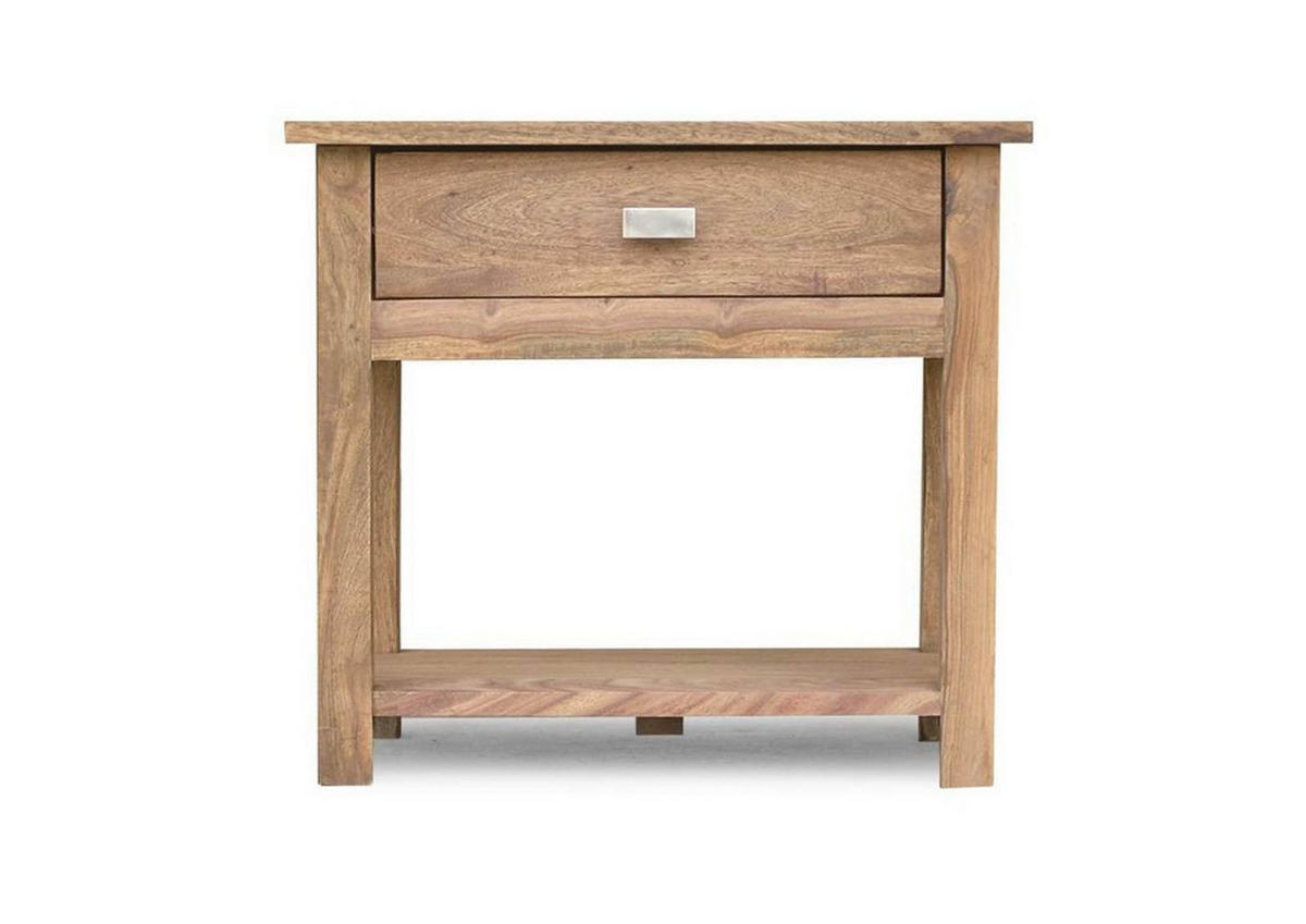 NACHTTISCH Sheesham 50x35x45 braun geölt NATURE BROWN #91 - Braun, Holzwerkstoff (50/45/35cm)