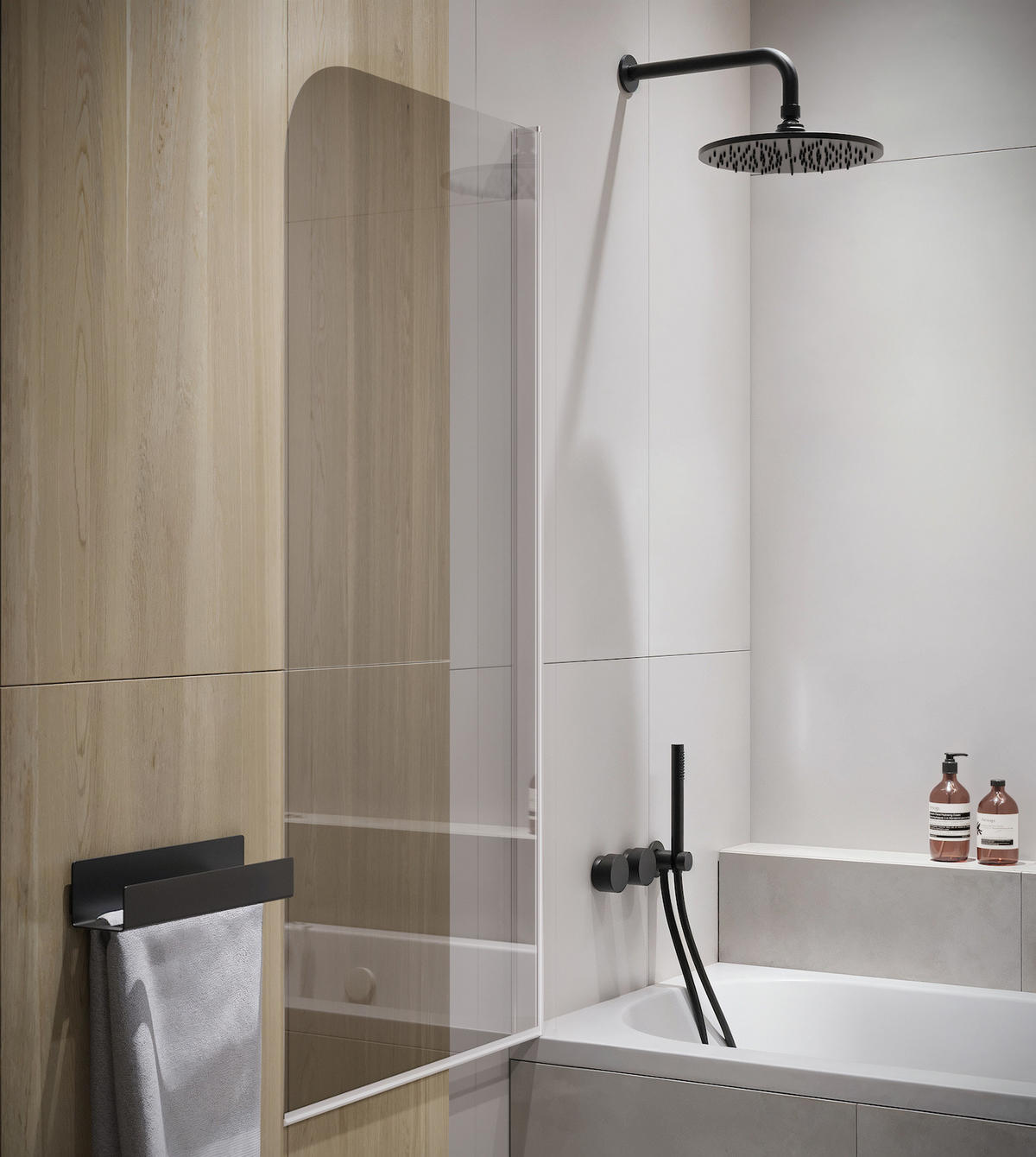 BADEWANNE Torino 1 Teil cm Chrom - 60 x 140 cm - Chromfarben, Glas (60/140cm) - Badplaats