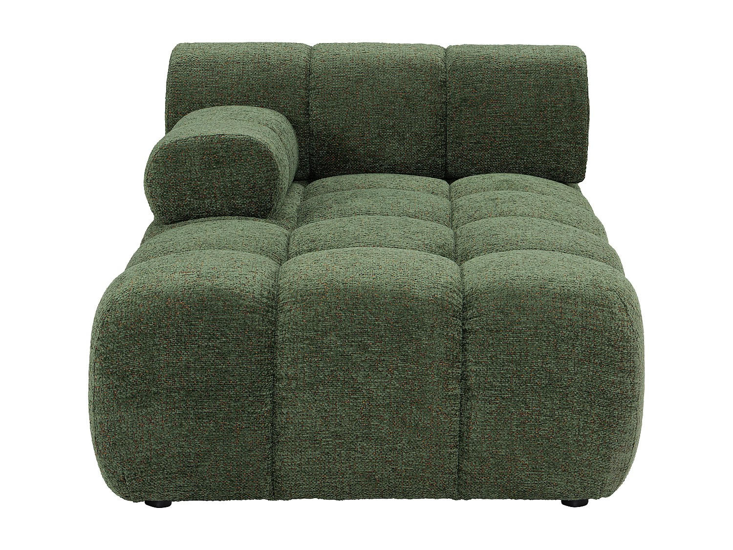 RECAMIERE ohne Schlaffunktion - 1 Person - stoff - grün Facivil - Grün, Textil (94/70/156cm) - Vente-Unique